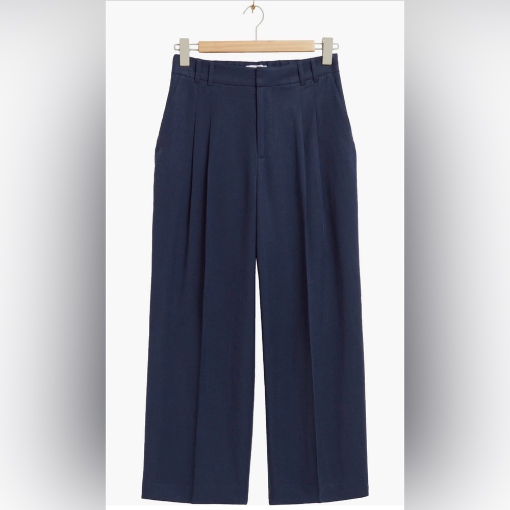 & Other Stories Pleated Ankle Trousers